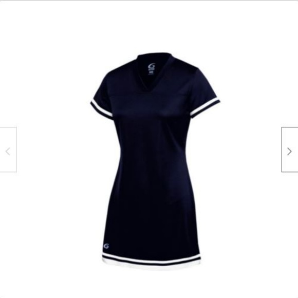 Dresses & Skirts - XXL NAVY BLUE CHEERLEADER SIDELINE JERSEY DRESS
